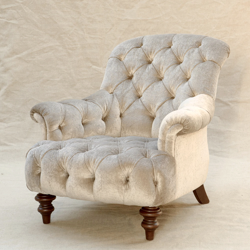 John Sankey Crinoline Chair in Borghese Velvet Fabrics