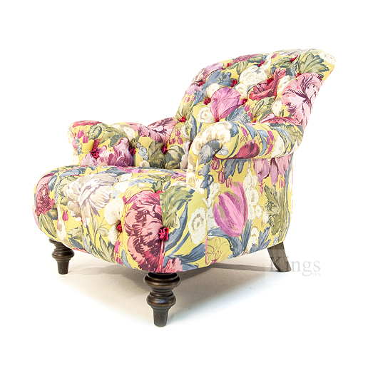 John Sankey Crinoline Chair in Loseley Park Lime Fabric