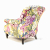 John Sankey Crinoline Chair in Loseley Park Lime Fabric Back