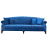 John Sankey Fairbanks Kingsize Lounger in Block Velvet Venetian Blue Fabric