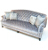 John Sankey Fairbanks Lounger Large Sofa in Grey Velvet Fabric