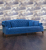 John Sankey Fairbanks Lounger in Block Velvet Venetian Blue Fabric