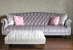John Sankey Fairbanks Lounger in Avignon Petal Fabric with Boothby Square Ottoman