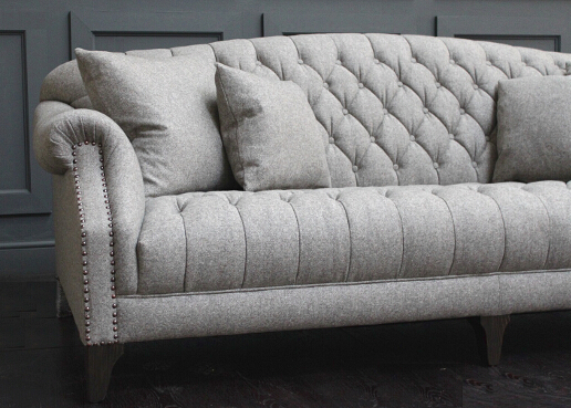 John Sankey Fairbanks Lounger in Wool Arm Detail