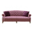 John Sankey Fairbanks Lounger Large Sofa in Linen Fabric with Velvet Scatter Cushions