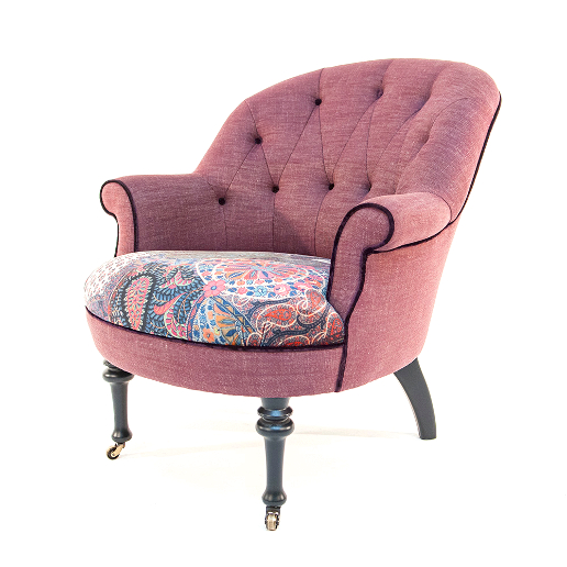 John Sankey Ferdinand Chair in Floral Fabric