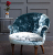 John Sankey Ferdinand Chair in Ava Velvet Cloud and Lagoon Fabrics