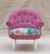 John Sankey Ferdinand Chair in Monty Cyclamen Fabric