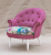 John Sankey Ferdinand Chair in Monty Cyclamen Fabric