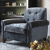 John Sankey Mitford Club Chair in Borghese Velvet Stardust Fabric