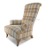 John Sankey Hawthorne Chair In Viola Barley Plaid Wool Fabric