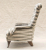 John Sankey Hawthorne Chair in Argento Velvet Bronze Fabric Side View