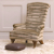 John Sankey Hawthorne Chair in Argento Velvet Bronze with Button Foot Stool