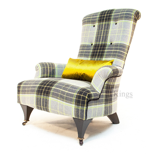 John Sankey Hawthorne Chair in Cello Lime Wool Fabric