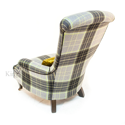 John Sankey Hawthorne Chair in Cello Lime Wool Fabric