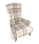 John Sankey Hawthorne Chair in Cello Smoke Wool Fabric