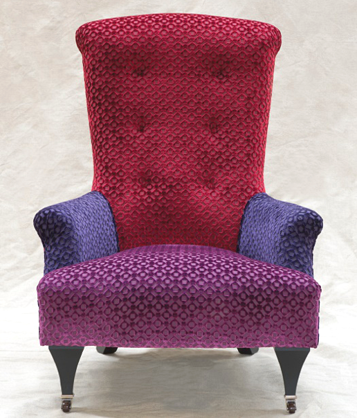 John Sankey Hawthorne Chair in Velvet Fabrics