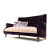 John Sankey Holkham Grand Sofa in Borghese Velvet Crocus Fabric with Wool Plaid Seat Cushions