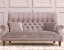 John Sankey Holkham Sofa in Rodin Heather Fabric with Borghese Velvet Seat Cushions