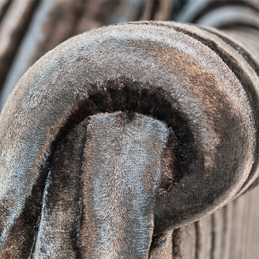 John Sankey Holkham Large Sofa in Renishaw Coal Fabric Arm Detail