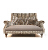 John Sankey Holkham Small Sofa in Shadows Mouse with Linen Fabric Seat Cushions