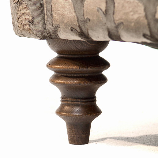 John Sankey Holkham Sofa Leg in Antique Oak Finish Detail