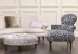 John Sankey Matilda Sofa in Monty Shell Fabric with Clara Chaise Roomset