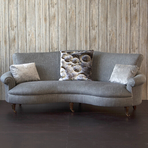 John Sankey Matilda Sofa in Verona Jade Fabric with Decorative Cushions