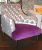 John Sankey Milliner Chair in Cristallo Nickel Forenza Crocus Fabric