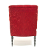 John Sankey Milliner Chair in Red Velvet and Wool Fabrics