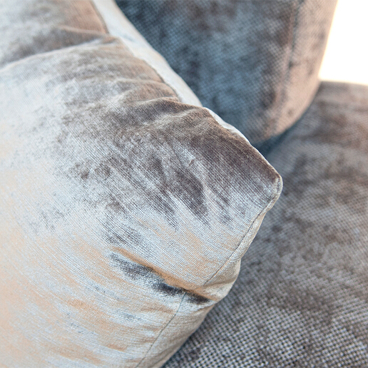 John Sankey Mitford Club Sofa Velvet Scatter Cushion Detail