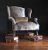 John Sankey Moliere Wing Chair in Pavlova Stardust Fabric