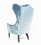 John Sankey Rickman Chair in Ava Velvet Lagoon Fabric