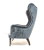 John Sankey Rickman Chair in Toile Grey Velvet Fabric