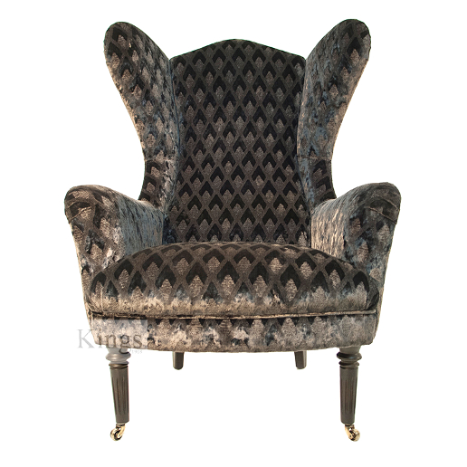 John Sankey Rickman Chair in Brown Velvet Fabric