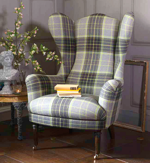 John Sankey Rickman Chair in Cello Lime Fabric