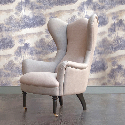 John Sankey Rickman Chair in Restorers Linen Fabric