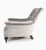 John Sankey Slipper Chair in Delanty Velvet Silver Fabric Side View