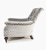 John Sankey Slipper Chair in Delanty Velvet Silver Fabric Side View