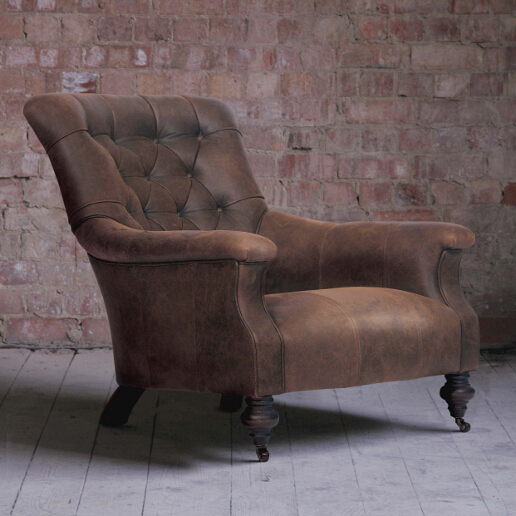 John Sankey Slipper Chair in Full Leather