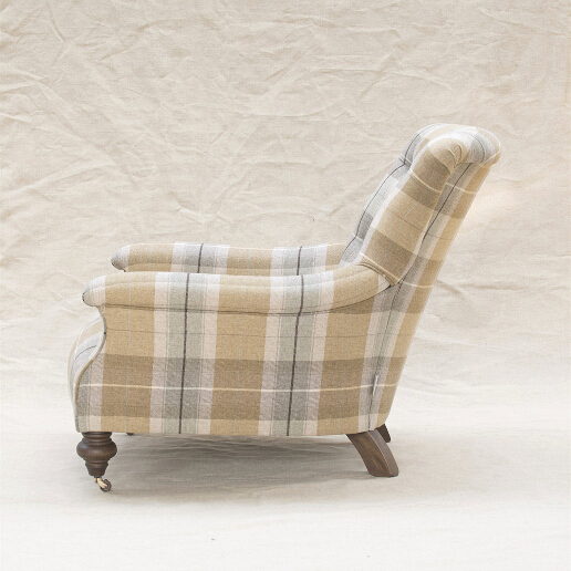 John Sankey Slipper Chair in Viola Barley Wool Fabric
