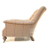 John Sankey Slipper Chair in Wool Stripe Side View