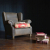 John Sankey Tolstoy Chair in Full Leather with Contrast Fabric Seat