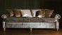 John Sankey Tolstoy Sofa in Customers Own Material with Contrast Scatter Cushions