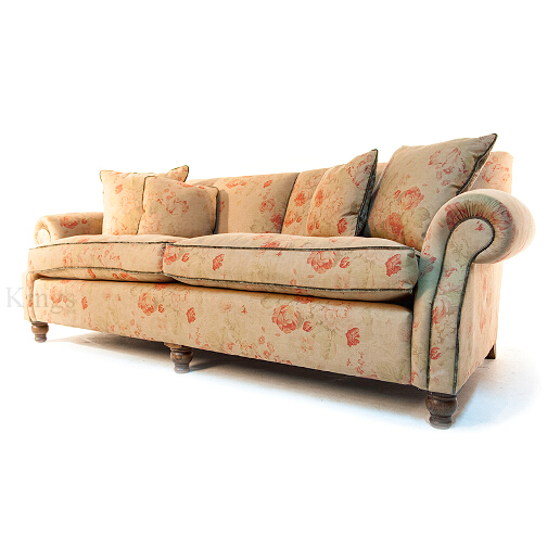 John Sankey Tolstoy Sofa in Toulon Antique Floral Fabric