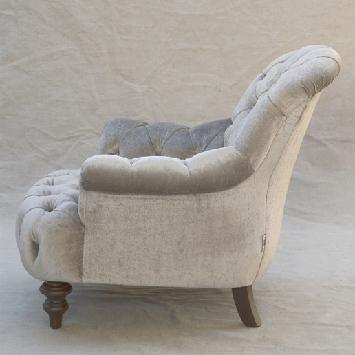 John Sankey Upholstery Crinoline Chair in Borghese Velvet Fabrics