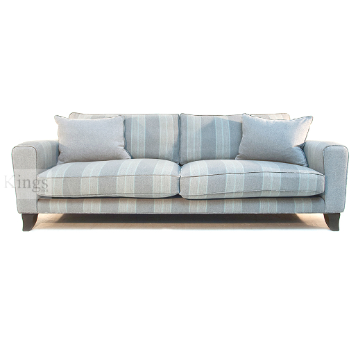 John Sankey Voltaire King Size Sofa in Wool Plaid Fabric