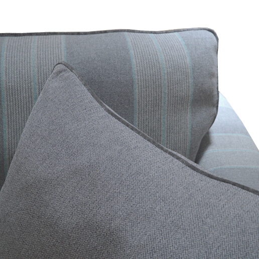 John Sankey Voltaire Sofa in Wool Plaid Fabric Detail