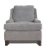 John Sankey Voltaire Chair in Edgar Blue Grey Fabric with Contrast Piping Detail