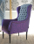 John Sankey Wainwright Chair in Elsa Moire Electric Pink Arms, Gilbert Basalt Inside Back and Pixton Velvet Damson Seat Fabrics